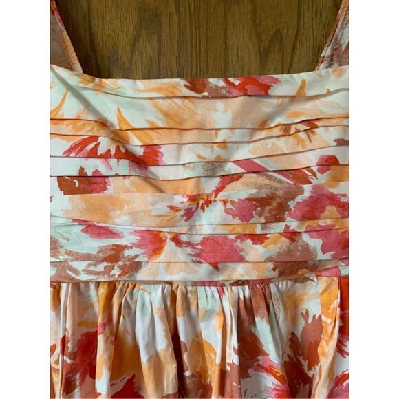 Abercrombie & Fitch Floral Mini Dress - Pink and Orange - Picture 7 of 12